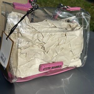 Steve Madden Clear and Pink Women's Bag